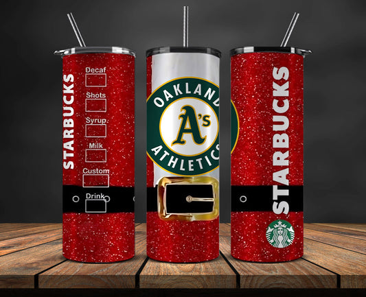 Oakland Athletics Png,Christmas MLB Tumbler Png , MLB Christmas Tumbler Wrap 75