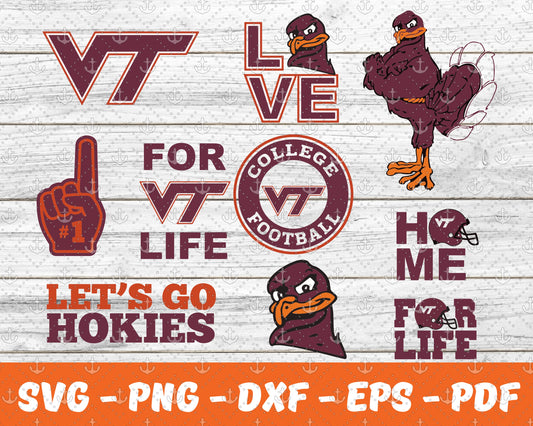 Virginia Tech Hokies Bundle Svg, Football Svg ,Sport Svg, Sport Bundle Svg 77