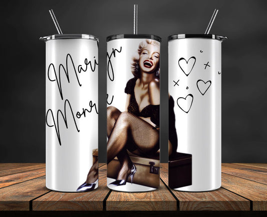 Marilyn Monroe Tumbler, Marilyn Monroe Tumbler Wrap Png, Marilyn Monroe 07