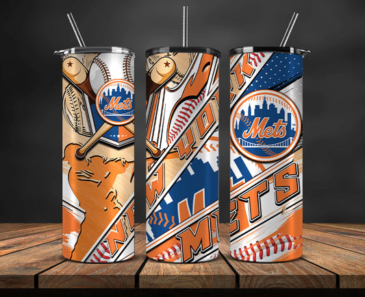 New York Mets Tumbler Wrap, Mlb Tumbler  Mlb Logo Tumbler Png 07