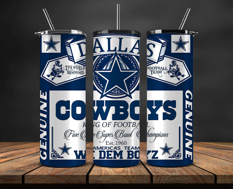 Dallas Cowboys Tumbler, Cowboys Logo,NFL Season Design 82