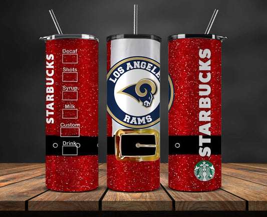 Los Angeles Rams Christmas Tumbler Png,NFL Merry Christmas Png, NFL Christmas Tumbler Wrap 83