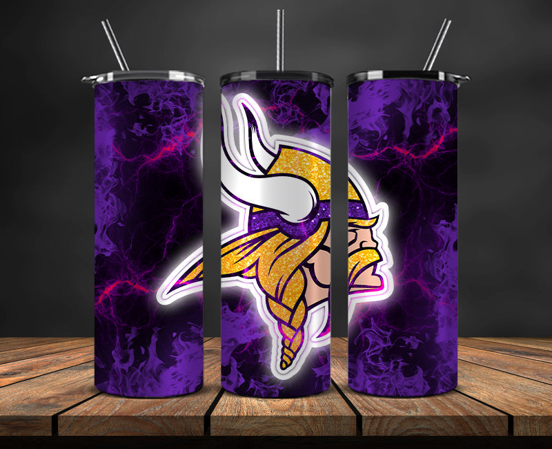 Minnesota Vikings Tumbler, Vikings Logo Tumbler ,NFL Season 2023, Design 84