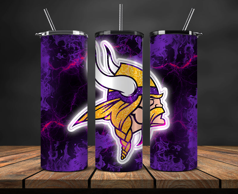 Minnesota Vikings Tumbler, Vikings Logo Tumbler ,NFL Season 2025, Design 84