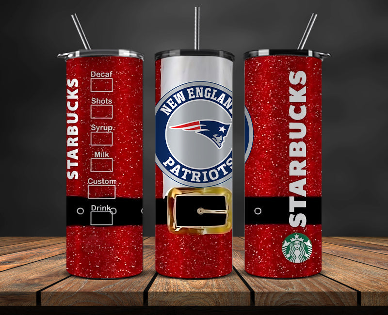 New England Patriots Christmas Tumbler Png,NFL Merry Christmas Png, NFL Christmas Tumbler Wrap 86