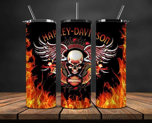 Harley Skinny Tumbler Png, Motor Harley Digital Tumbler Wrap, Harley Tumbler Wrap 08