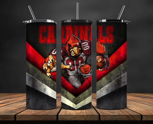 Arizona Cardinals Tumbler, Cardinals Logo Tumbler, NFL Season 2025, Design 08