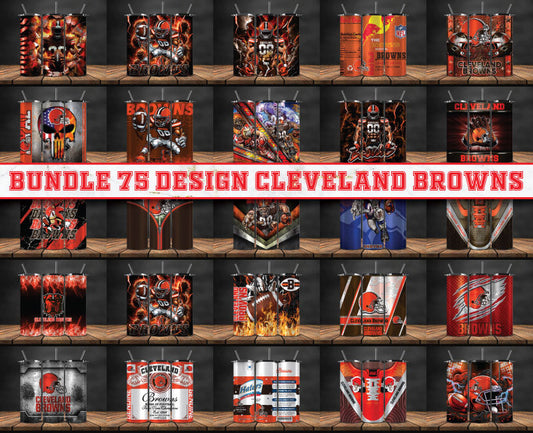 Cleveland Browns Tumbler Wrap , Football Tumbler Png ,32 Team Sport png 08
