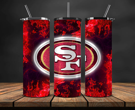 San Francisco 49ers Tumbler, 49ers  Logo Tumbler,NFL Season 2025, Design 91