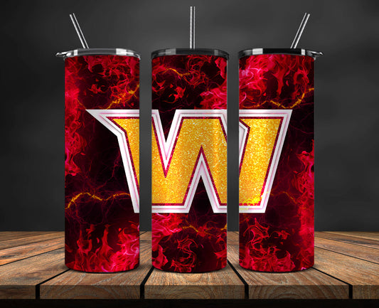 Washington Commanders Tumbler, Washington Logo Tumbler,NFL Season 2025, Design 95