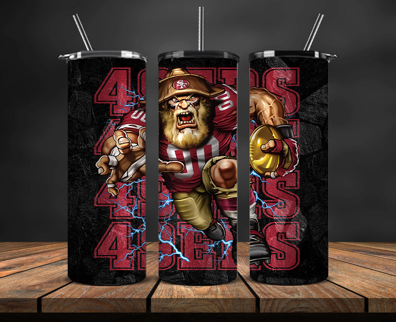 San Francisco 49ers Tumbler, 49ers  Logo Tumbler,NFL Season 2023, Design 96