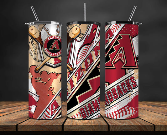 Arizona Diamondbacks Tumbler Wrap, Mlb Tumbler  Mlb Logo Tumbler Png 09