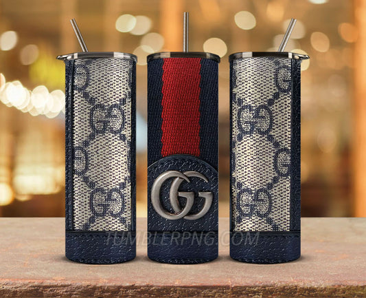 Luxury Designer Tumbler Design,Skinny Tumbler 20oz ,Digital Luxury Fashion 20oz Tumbler Wrap,Gucci Tumbler Logo Brand 09