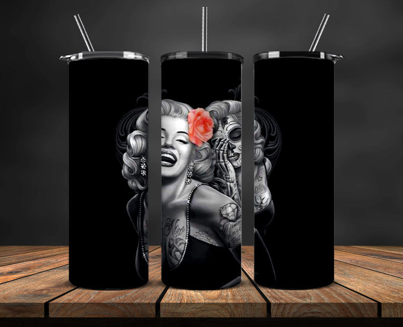 Marilyn Monroe Tumbler, Marilyn Monroe Tumbler Wrap Png, Marilyn Monroe 09